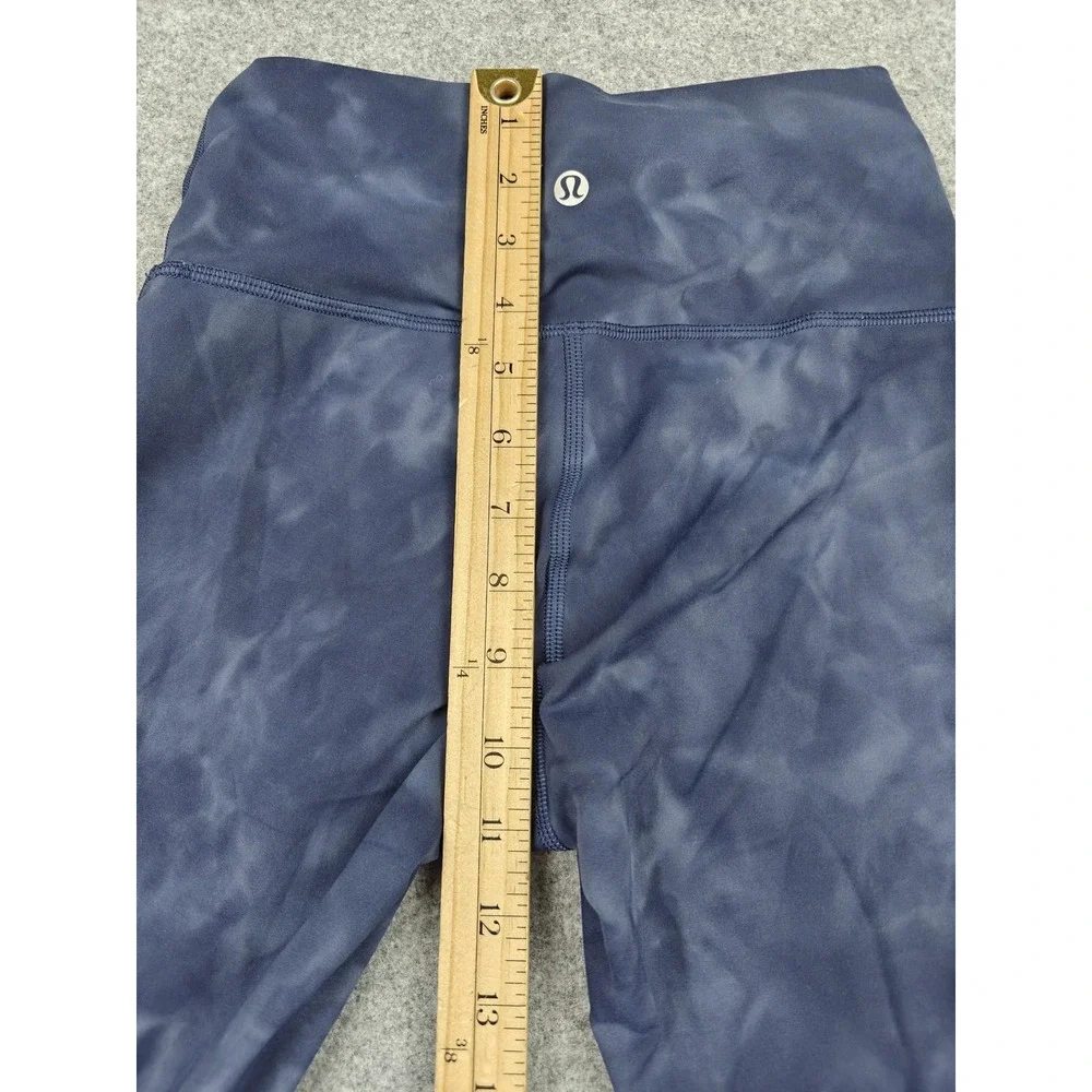 Lululemon Leggings‎ Womens 4 Blue Tie Dye High Rise Ankle Yoga Athletic Pants